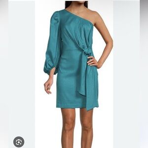 Ted Baker Teal Dress with Elegant Bow